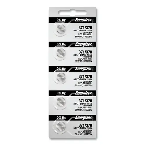 Button Cell, Silver Oxide, Size 371/370, 1.5 V Button Cell, Silver Oxide, Size 371/370, 1.5 V
