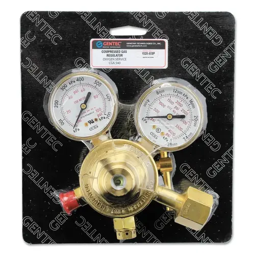 GenTec 152X-80SP Single Stage Regulators, Oxygen, CGA 540, 4,000 psi ...