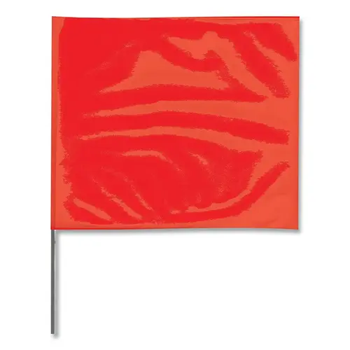 Stake Flags, 4 in x 5 in, 21 in Height, Red
