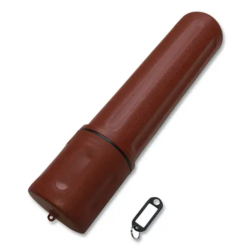 Rod Storage Tube, 10 lb Capacity, High Impact Polyethylene, 14 in L, Brown Rod Storage Tube, 10 lb Capacity, High Impact Polyethylene, 14 in L, Brown