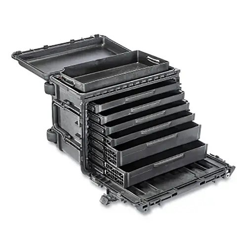 0450 TOOL BOX W/LINER, 7DRAWER, BLK
