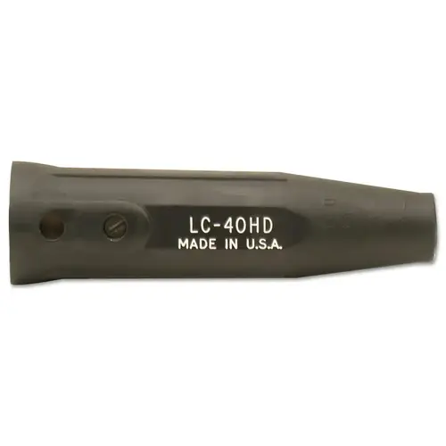 Cable Connector, Double Oval-Point Screw Connection, Female, 3/0-4/0 Cap., Black