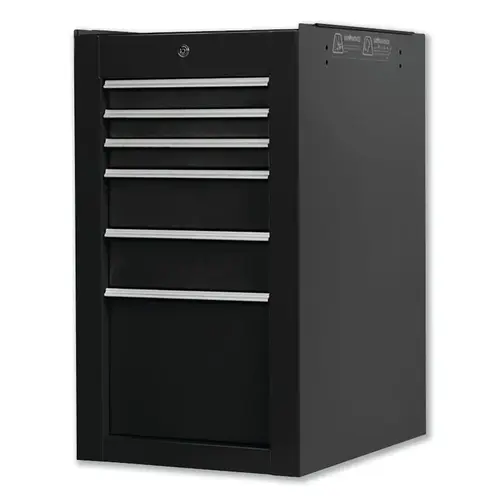 550S Series, Side Cabinet, 6-Drawer, Dual Black 550S Series, Side Cabinet, 6-Drawer, Dual Black