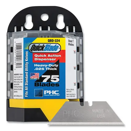 Quickblade Dispenser, QBD-324, With SB-92 Standard Utility Blades Quickblade Dispenser, QBD-324, With SB-92 Standard Utility Blades