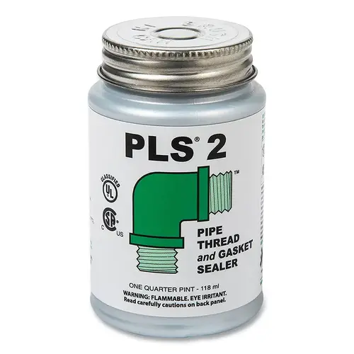PLS  2 Premium Thread and Gasket Sealer, 1/4 pt Can, Dark Gray