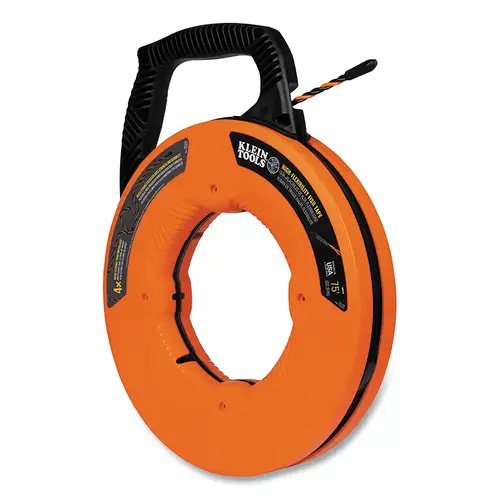 High Flex Fish Tape, 75 ft L, Polyester