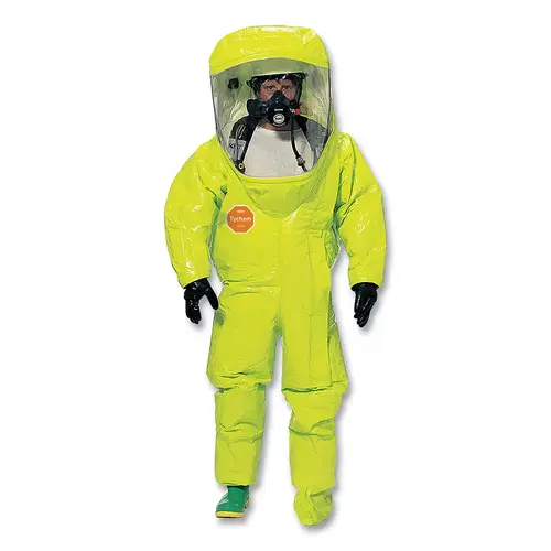 Tychem TK EncapsulateD A Suit Entry, Lime Yellow, XL, Sock Boots Tychem TK EncapsulateD A Suit Entry, Lime Yellow, XL, Sock Boots