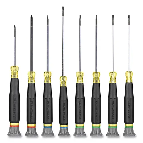 Precision Screwdriver Set, 8 Pc, Slotted/ Phillips/ TORX Tip Precision Screwdriver Set, 8 Pc, Slotted/ Phillips/ TORX Tip