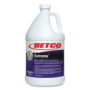 Betco 1840400 Extreme  Floor Stripper, 1 gal, Bottle, Green, Lemon Scent