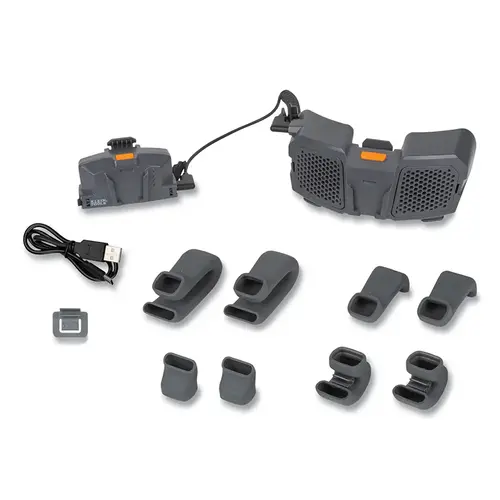 Cooling Fan for Hard Hat, 2 Speeds, Gray Cooling Fan for Hard Hat, 2 Speeds, Gray