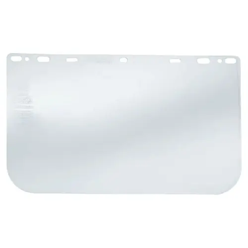 Universal Faceshield, Clear, 15.5 in L, 10 in H, PETG, Uncoated Universal Faceshield, Clear, 15.5 in L, 10 in H, PETG, Uncoated