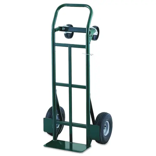 Super Steel Convertible Hand Truck, 700 lb, Telescoping Handle, Pnuematic All Terain Wheels Green Super Steel Convertible Hand Truck, 700 lb, Telescoping Handle, Pnuematic All Terain Wheels Green