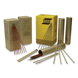 ESAB 255061344 Atom Arc 9015-B91 Electrode, 1/8 in dia, 14 in L, Low Hydrogen 10 LB