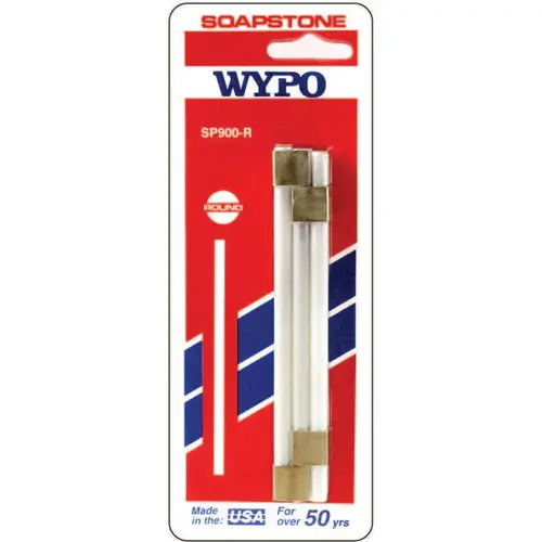 Soapstones, Round, 5 in L White