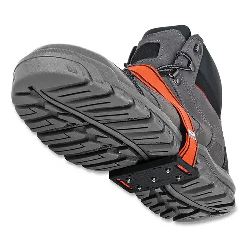 Mid-Sole Ice Cleat, One Size, Polymer Blend, Hi-Vis Orange, Low Profile Pair Mid-Sole Ice Cleat, One Size, Polymer Blend, Hi-Vis Orange, Low Profile Pair