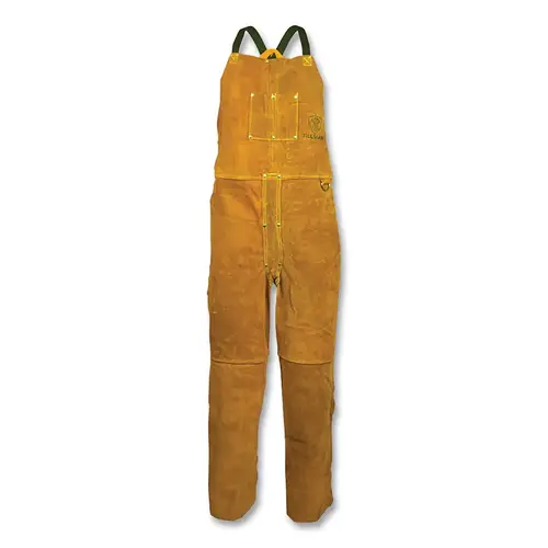 Side Split Cowhide Apron, 5300 Split Leg Bib, 2-Chest Pockets, Cotton X-Back Straps, 24 in W x 54 in L, D-Ring, Bourbon Brn Side Split Cowhide Apron, 5300 Split Leg Bib, 2-Chest Pockets, Cotton X-Back Straps, 24 in W x 54 in L, D-Ring, Bourbon Brn