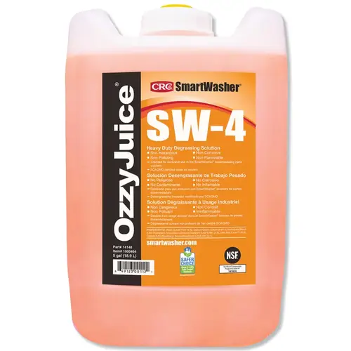 OzzyJuice  SW-4 Heavy-Duty Degreasing Solution, 5-gal, Jug, Mild Scent Orange