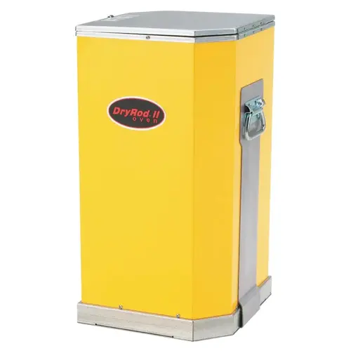 DryRod Portable Electrode Oven, 50 lb, 120/240V, Type 5 w/Handles & Thermometer Yellow DryRod Portable Electrode Oven, 50 lb, 120/240V, Type 5 w/Handles & Thermometer Yellow