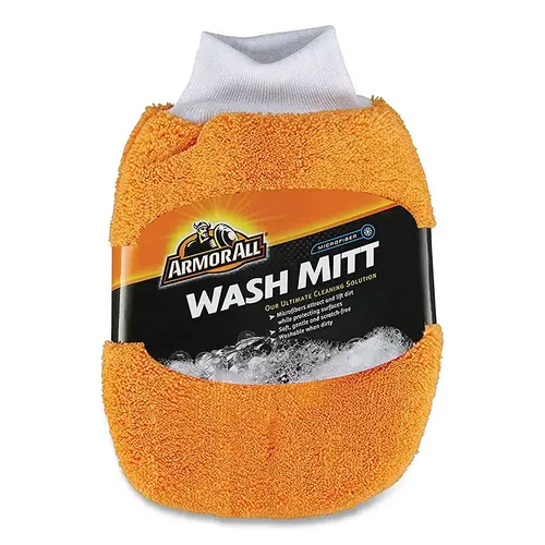 Microfiber Wash Mitt, 1 ct Yellow