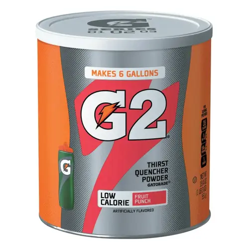G2 Powder, Fruit Punch, 19.4 oz, Canister