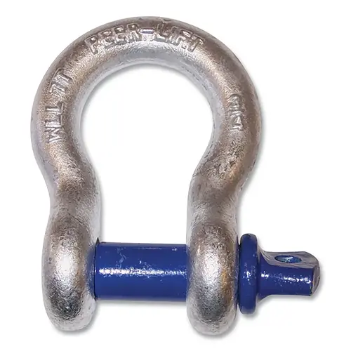 Screw Pin Anchor Shackle, 1 in dia, Alloy Steel, 25000 lbs Screw Pin Anchor Shackle, 1 in dia, Alloy Steel, 25000 lbs