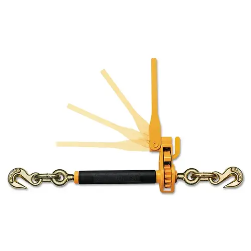 QuikBinder Plus Ratchet Load Binders, 1/2", 5/8" Chain, 18100 lb, 6 in Lift, YW Yellow QuikBinder Plus Ratchet Load Binders, 1/2", 5/8" Chain, 18100 lb, 6 in Lift, YW Yellow