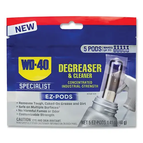 Specialist Degreaser and Cleaner EZ-Pod, 5 Count, Unscented Clear Specialist Degreaser and Cleaner EZ-Pod, 5 Count, Unscented Clear
