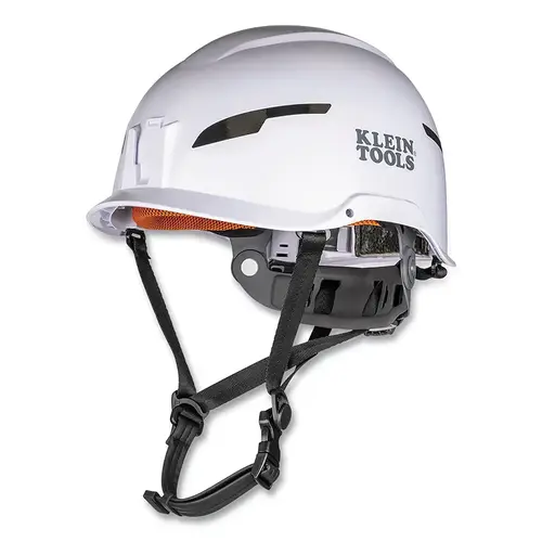 Hard Hat, 6-Point with Removable Chinstrap, Class E, White