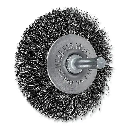 2-1/2" MOUNTED FLARED CUP BRUSH .014 CS WIRE 2-1/2" MOUNTED FLARED CUP BRUSH .014 CS WIRE