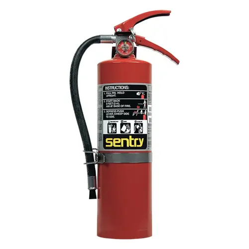 SENTRY Dry Chemical Hand Portable Extinguisher, w/Vehicle Bracket, ABC, 5 lb SENTRY Dry Chemical Hand Portable Extinguisher, w/Vehicle Bracket, ABC, 5 lb