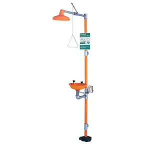 Guardian G1902P Eye Wash & Shower Station, 12 in, Safety Orange, Galvanized Steel