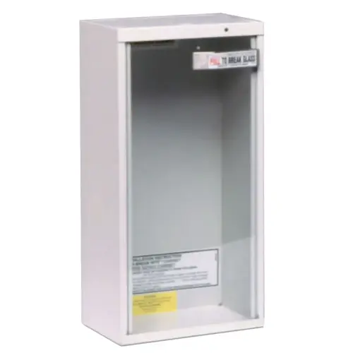 Extinguisher Cabinets, Surface Mount, Steel, Tan, 10 lb Extinguisher Cabinets, Surface Mount, Steel, Tan, 10 lb