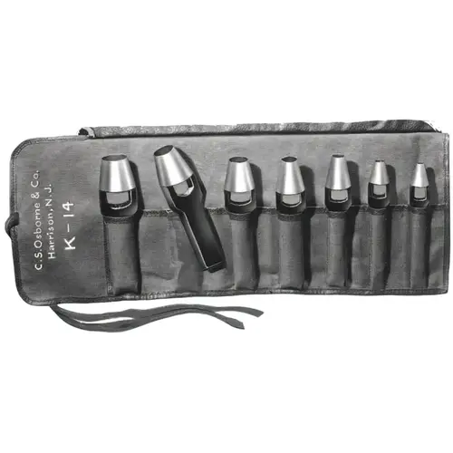 Punch Sets, Arch Punch Set, English, 7 Punches 1/4 in - 1 in, Pouch Punch Sets, Arch Punch Set, English, 7 Punches 1/4 in - 1 in, Pouch