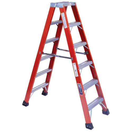 FM1400HD Series Brute 375 Twin Front Fiberglass Ladder, 16 ft x 36 7/8 in FM1400HD Series Brute 375 Twin Front Fiberglass Ladder, 16 ft x 36 7/8 in