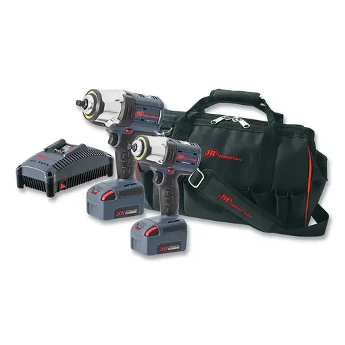 IQV20 Series W5133/W7152 Cordless Impact Wrench Combo Kit, 3/8 in & 1/2 in Dr, 20 V DC, 2,100 RPM, Incl 2-Batt/Charger/Bag IQV20 Series W5133/W7152 Cordless Impact Wrench Combo Kit, 3/8 in & 1/2 in Dr, 20 V DC, 2,100 RPM, Incl 2-Batt/Charger/Bag