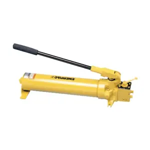 ENERPAC P-84 Steel Hand Pumps, Two-Speed, 4-Way Valve, 134 cu in Useable Oil Cap. Max