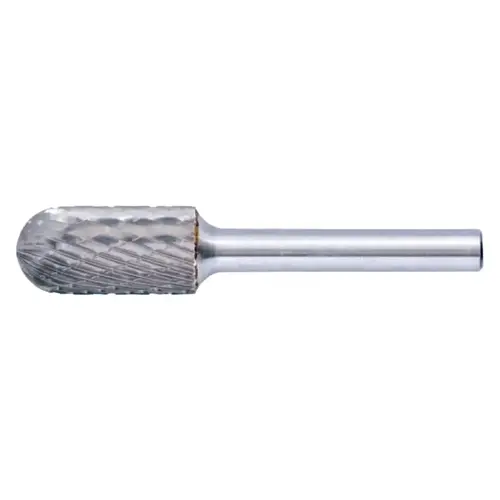 Carbide Cylindrical/Radius Shaped Bur Bit, 3/8"Dia. x 3/4"L Cut, 3R Double Cut Carbide Cylindrical/Radius Shaped Bur Bit, 3/8"Dia. x 3/4"L Cut, 3R Double Cut