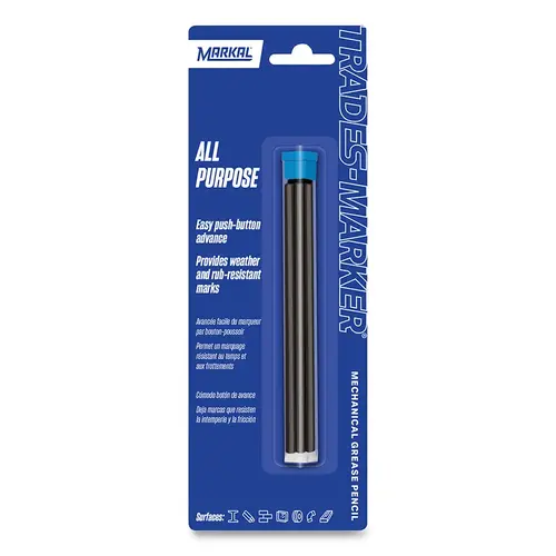TRADES-MARKER Mechanical Grease Pencil Refill, 3 mm Tip, Black TRADES-MARKER Mechanical Grease Pencil Refill, 3 mm Tip, Black