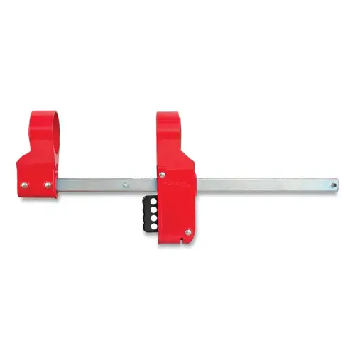 Blind Flange Lockout Device, 12 in Pipe dia, Medium, Red/Silver