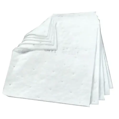 High-Capacity Static Resistant Petroleum Sorbent Pad, Absorbs .375 gal