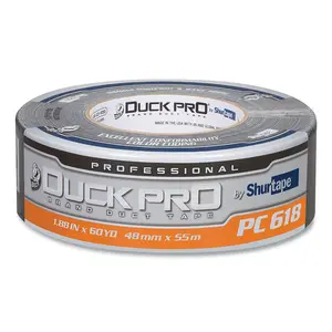 DUCK PRO SHURTAPE 105453 PC 618C Cloth Duct Tape, 1.88 in W, 60.1 yd L, 10 mil thick, Black