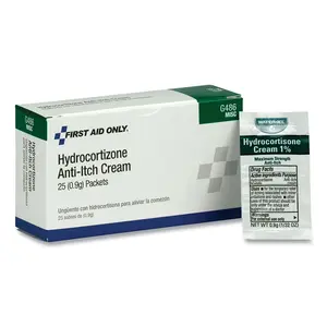 PACKIT G486 Hydrocortisone Cream, 0.9 g, Packets, 25 per Box