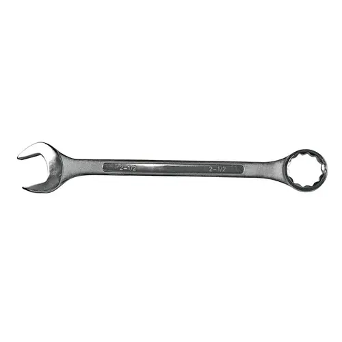 Jumbo Combination Wrench, 2-1/2 in Opening, 24 in L, 12-point, Nickel Chrome Plated Finish Jumbo Combination Wrench, 2-1/2 in Opening, 24 in L, 12-point, Nickel Chrome Plated Finish