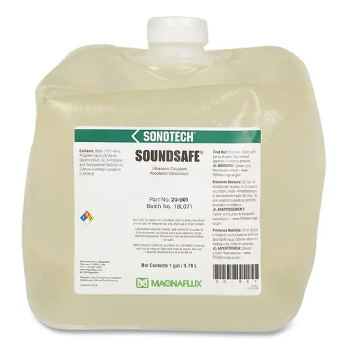 Soundsafe  High Performance Ultrasonic Couplant, 1 gal Cubitainer