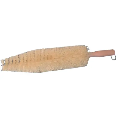 Wire Wheel Spoke Brushes, White Tampico, 3 in tapering to 1 1/4 in