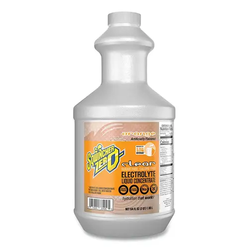 ZERO Liquid Concentrate, 64 oz, Bottle, Yields 5 gal, Orange ZERO Liquid Concentrate, 64 oz, Bottle, Yields 5 gal, Orange