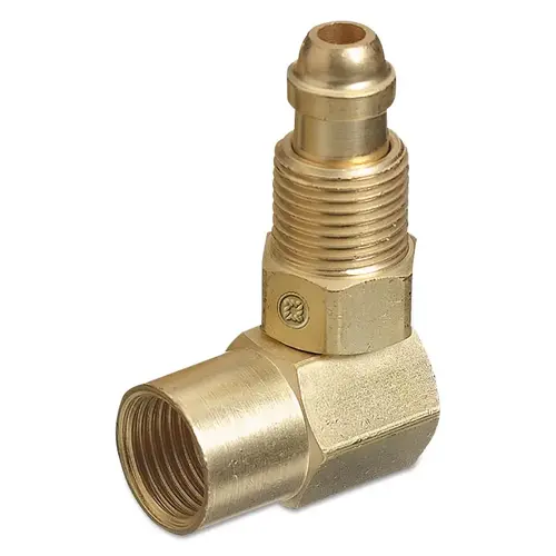 Inert Arc Hose and Torch Adaptor, 200 psig, Brass, B-Size 5/8 in-18 RH (F) Inert Arc Hose and Torch Adaptor, 200 psig, Brass, B-Size 5/8 in-18 RH (F)
