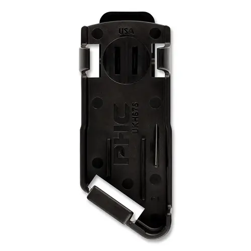Knife Holster, UKH-675, 1 Pocket, Clip-On, Swivel, Plastic, For QBAR and EZAR, 3.875 in L x 1.625 in W x 1.5 in H, Black