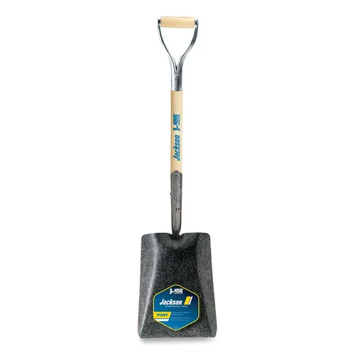 J-450  Series PONY  Shovel, 9.5 in W x 12 in L Blade, 27 in L Armor D-Grip, White Ash, Transfer Track Shovel