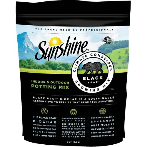 Sunshine Black Bear Series Potting Mix, 8 qt Sunshine Black Bear Series Potting Mix, 8 qt